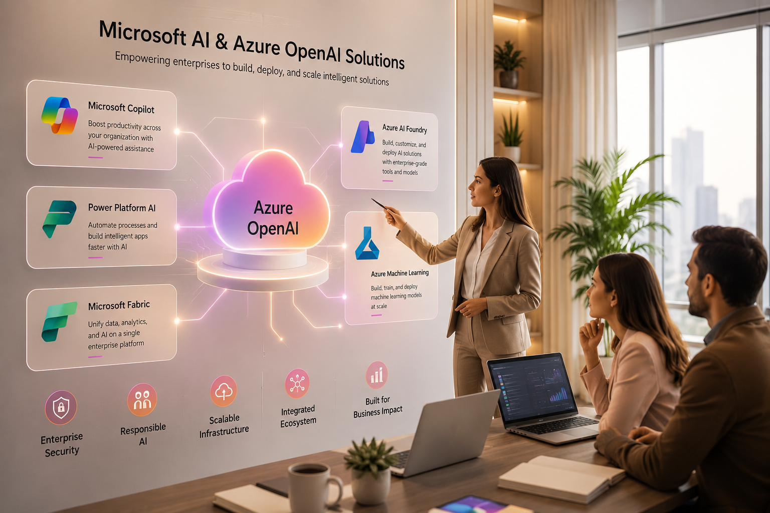 Microsoft AI and Cloud AI solutions